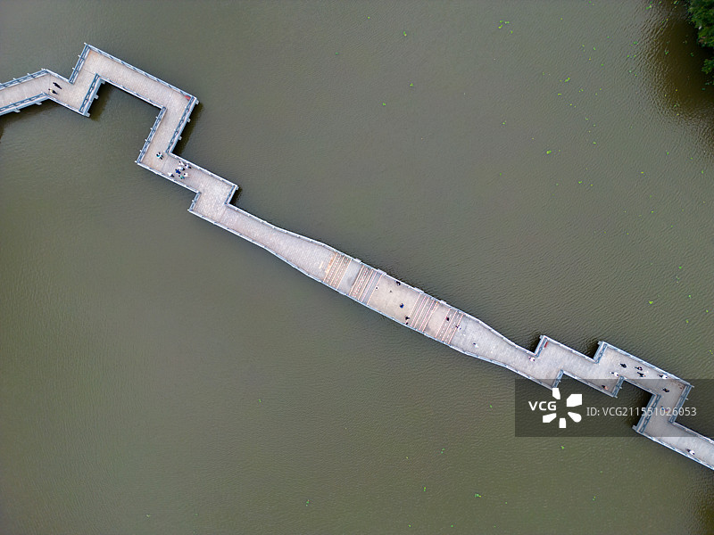 航拍海南东坡书院景区，中国海南省儋州市中和镇图片素材