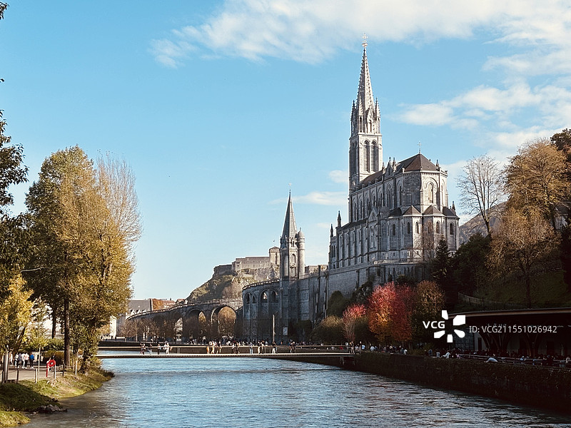 露德圣母朝圣地图片素材