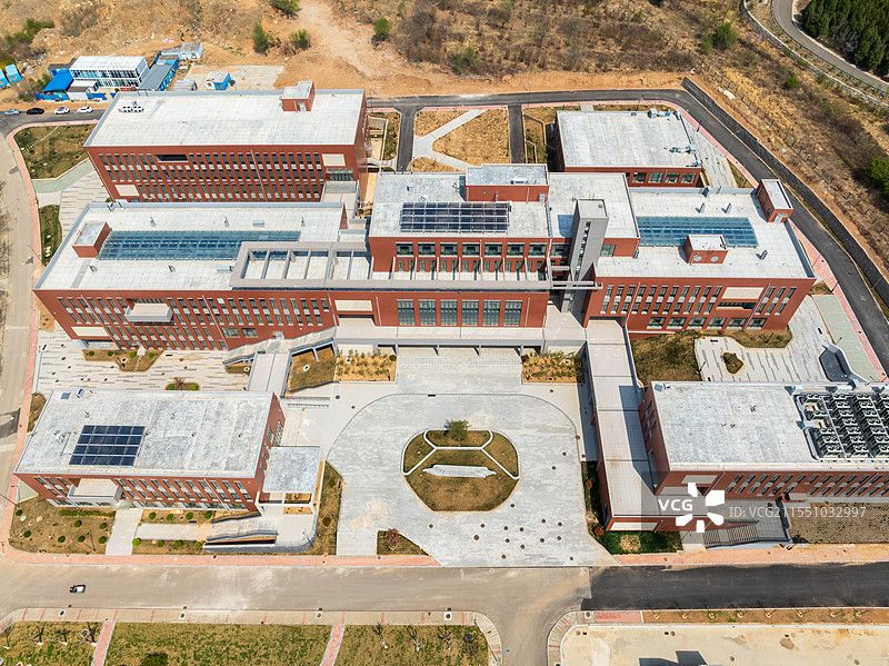 山东工艺美术学院（长清校区）航拍图片素材