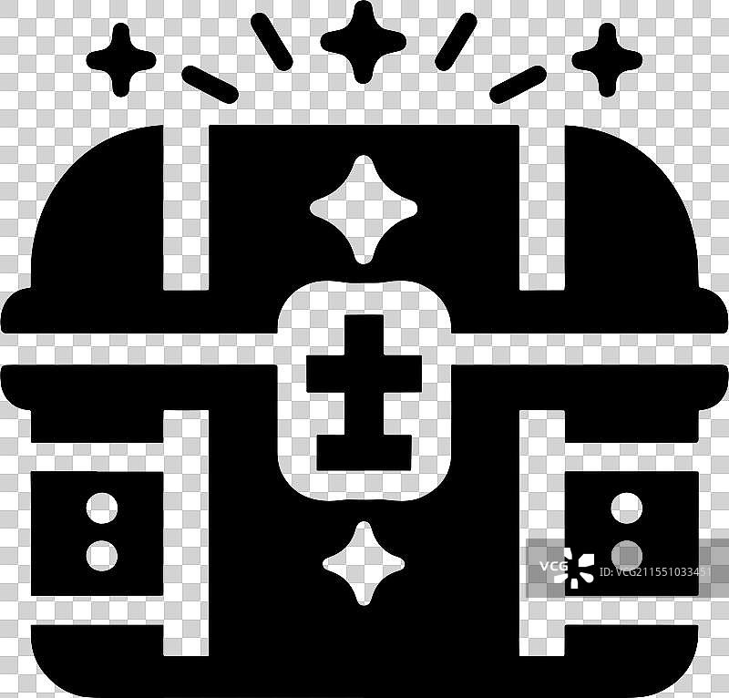 闪亮的宝箱图标图片素材