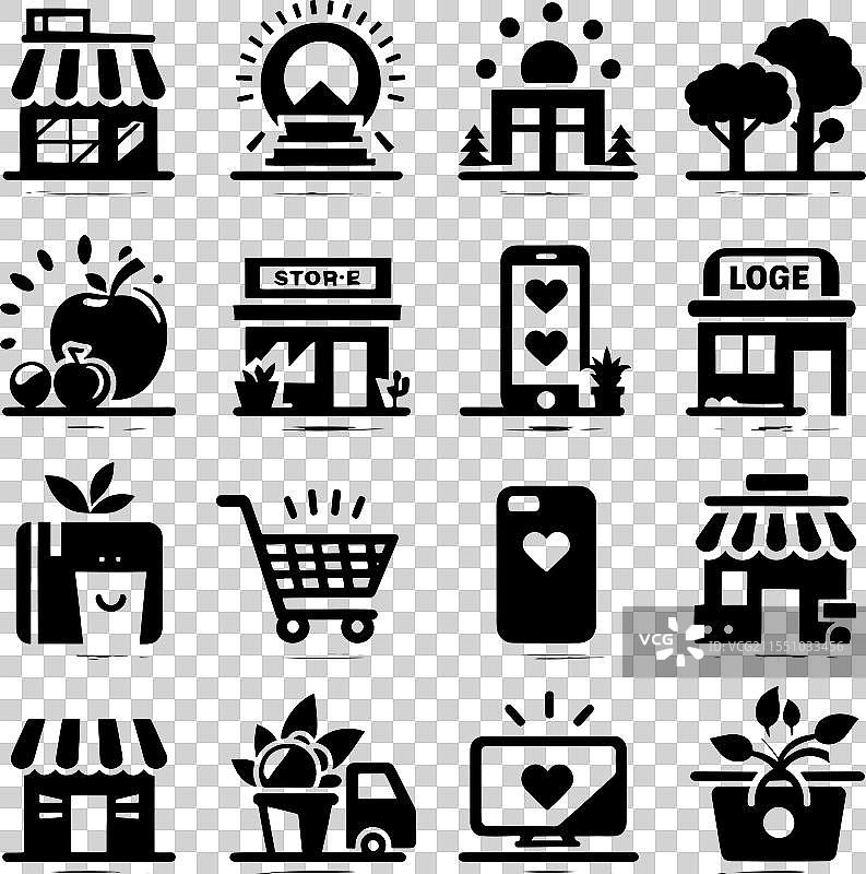 在线商店购物图标图片素材