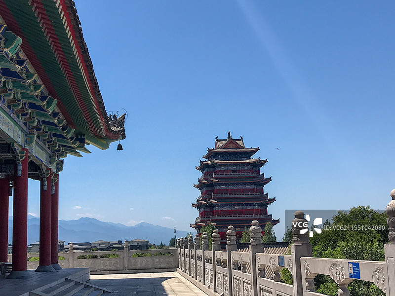 著名旅游景点古代建筑（摄于赵公明财神庙）图片素材