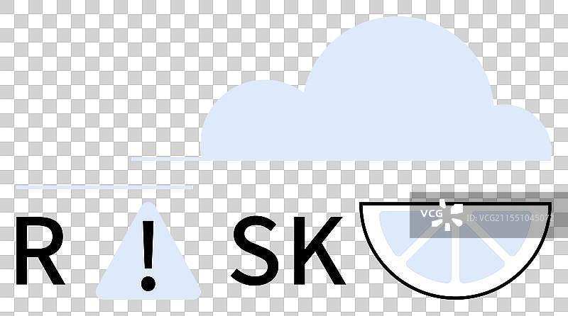 概念性风险可视化与警告图片素材