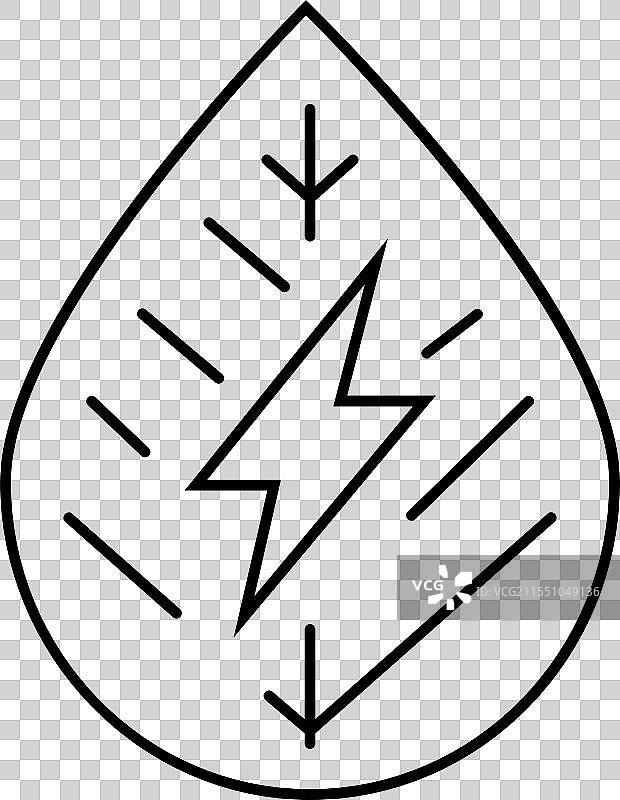 电力生物质线条图标图片素材