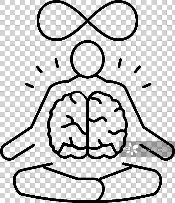 心身连接 神经科学 神经学 线条图片素材