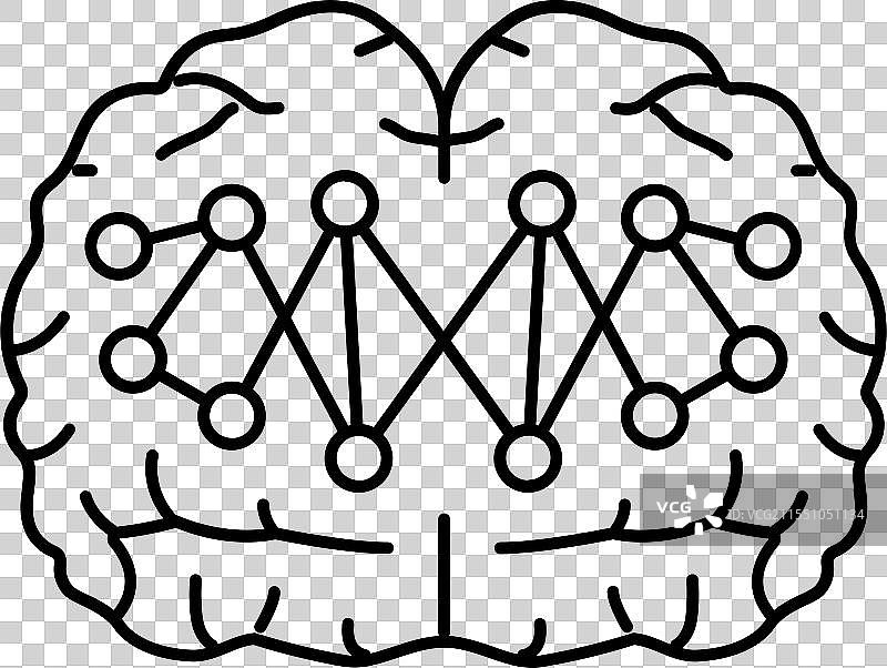 神经连接 神经科学 神经学 线条图片素材