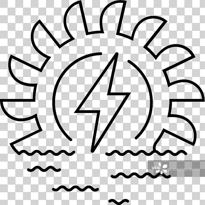 能源独立 水电 图标图片素材