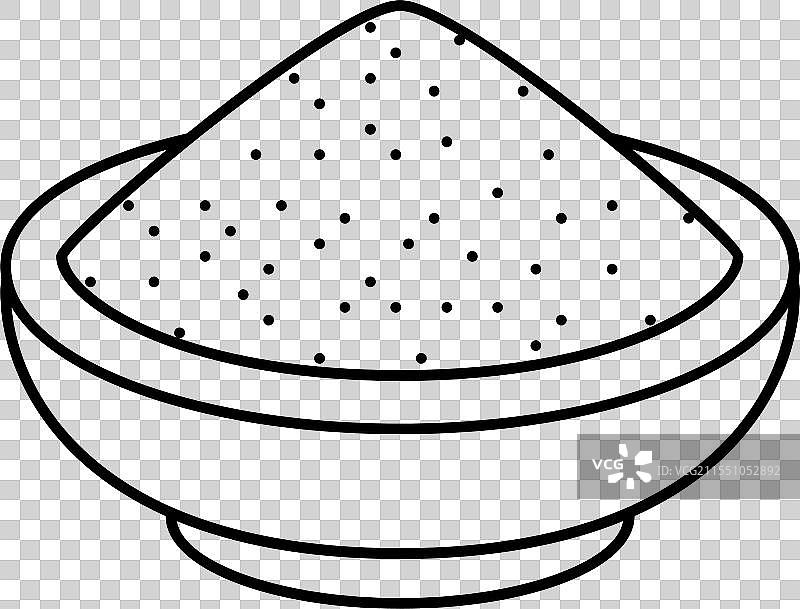 印度菜肴的香料混合线条图标图片素材