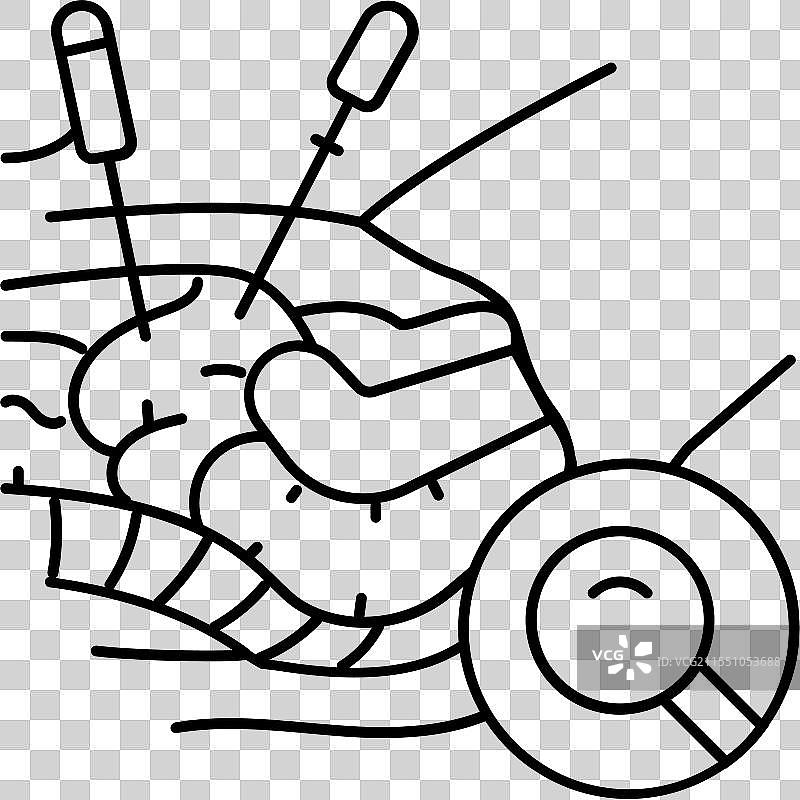 腹腔镜手术医院线条图标图片素材