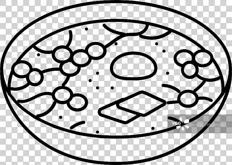 韩式嫩豆腐锅线条图标图片素材