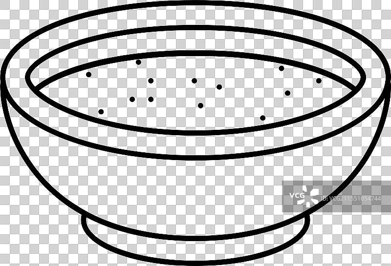 泰式炒米粉菜肴线条图标图片素材
