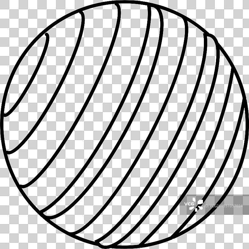 槌球游戏的球线条图标图片素材