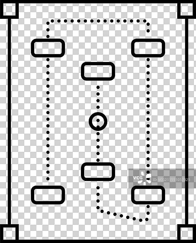 球场槌球游戏线条图标图片素材