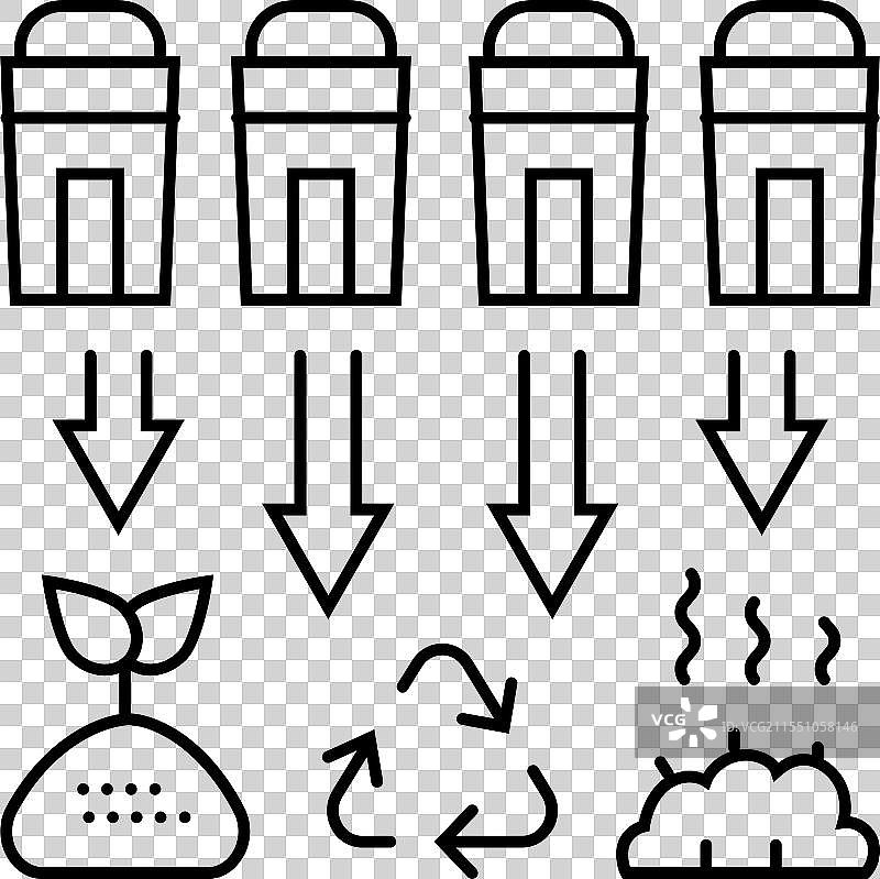 源分离线图标图片素材