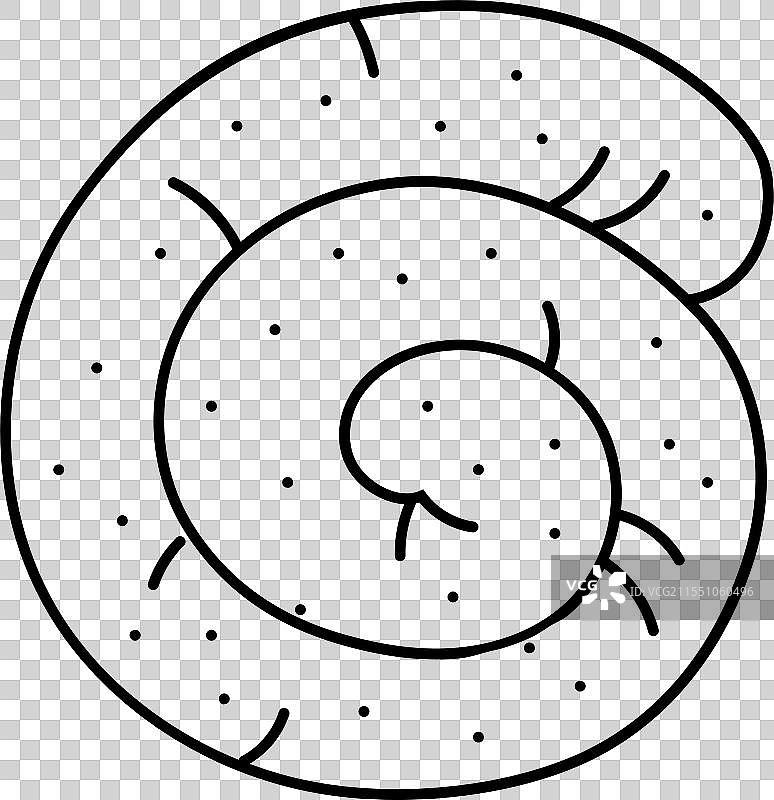 德国香肠肉线条图标图片素材