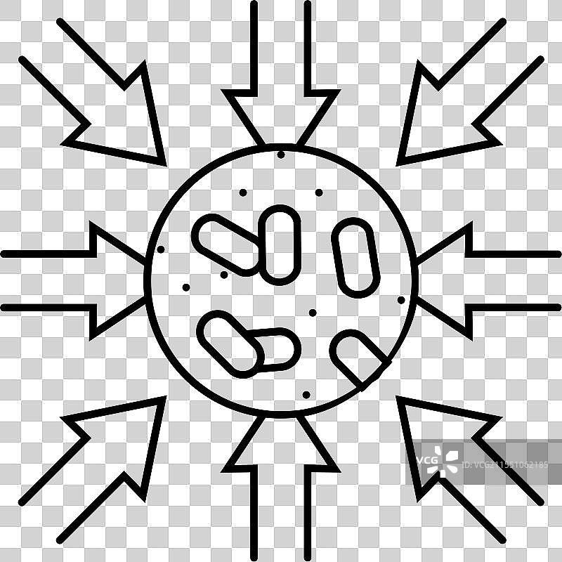 出口木颗粒线条图标图片素材