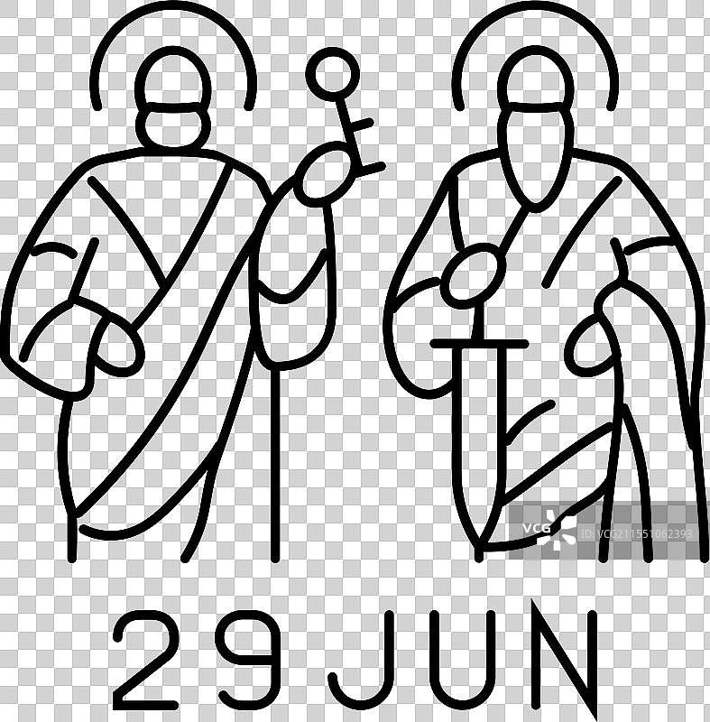 圣彼得和圣保罗节 天主教节日图片素材