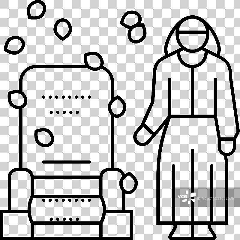 春分日 日本节日 线条图标图片素材