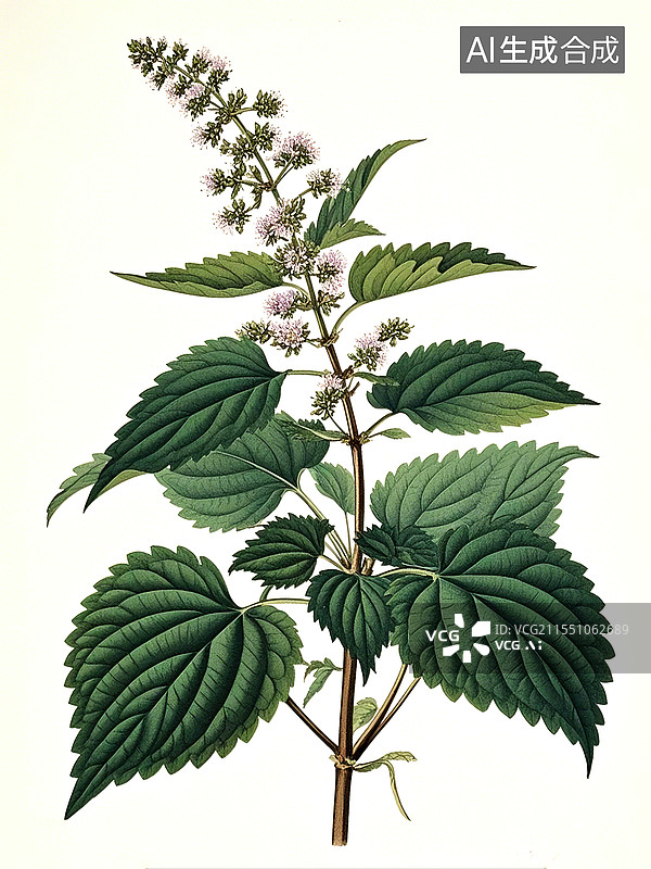 【AI数字艺术】植物花卉复古插画图片素材