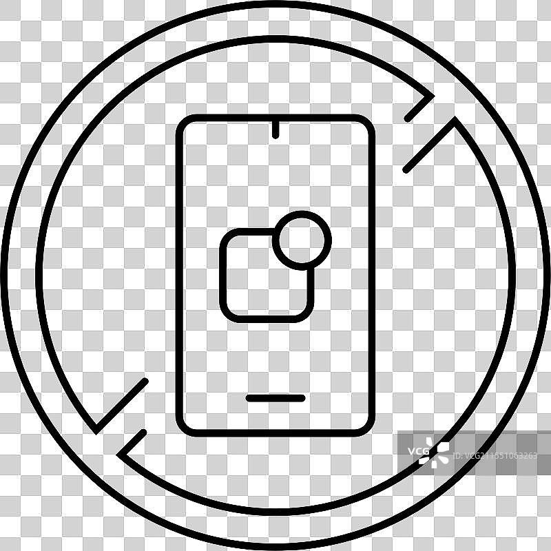 无应用程序要求的产品警告线图标图片素材