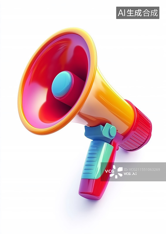 【AI数字艺术】喇叭图标图片素材