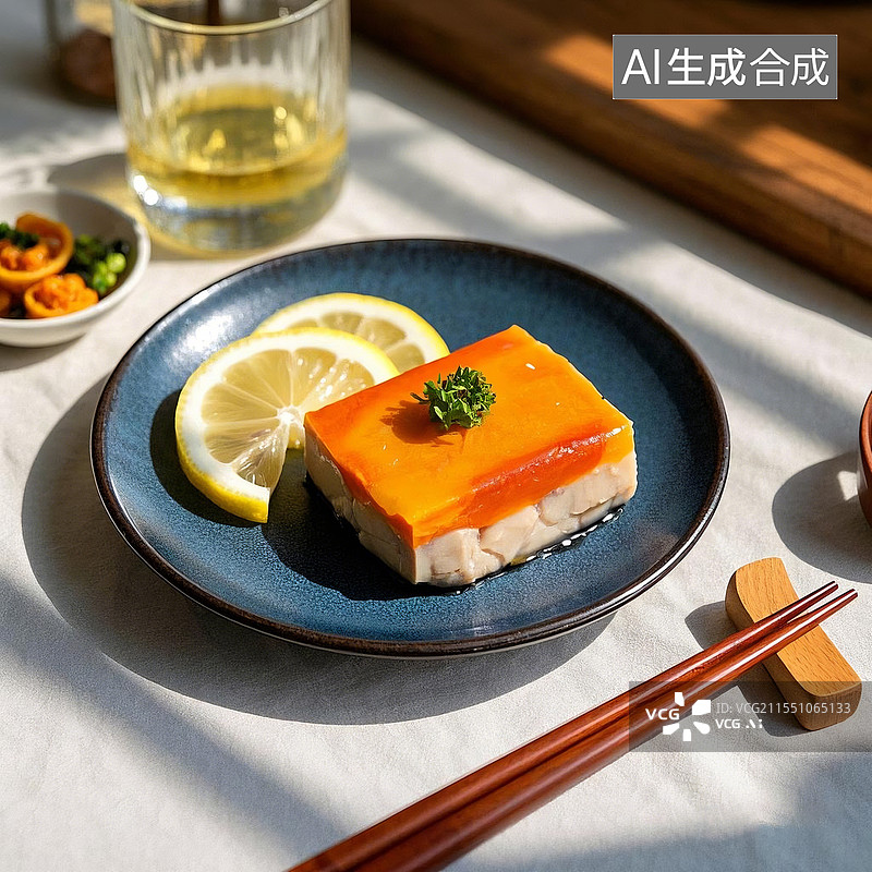 【AI数字艺术】日本安康鱼肝美食图片素材