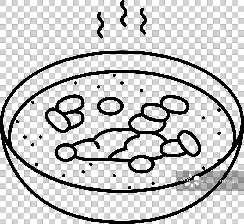 自制辣椒冬季线条图标图片素材