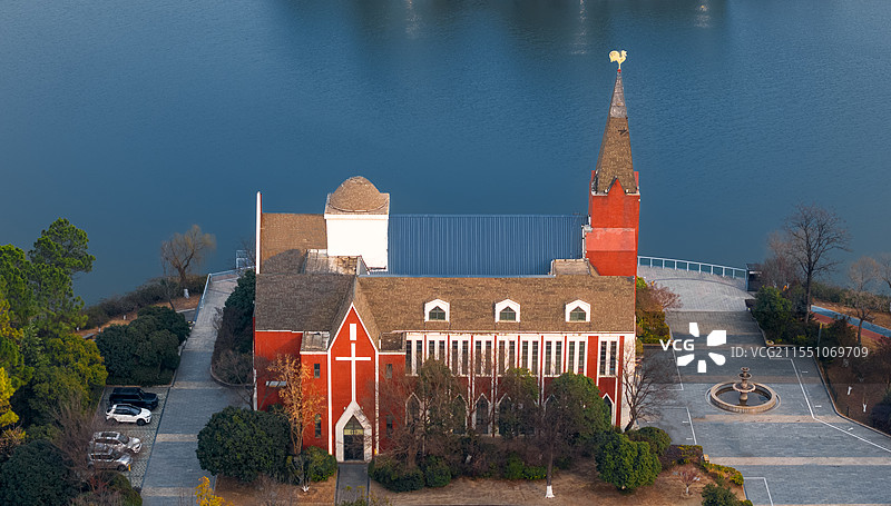 淮安白鹭湖婚礼教堂图片素材