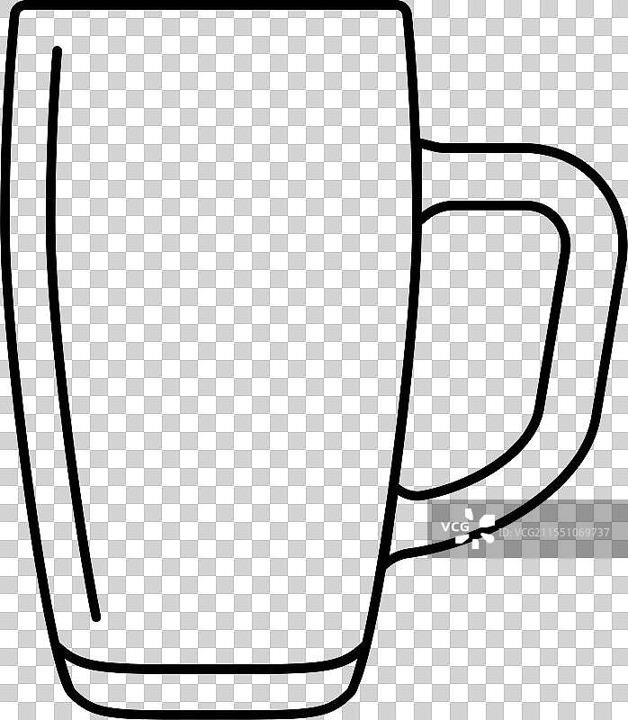 杯子玻璃包装线条图标图片素材