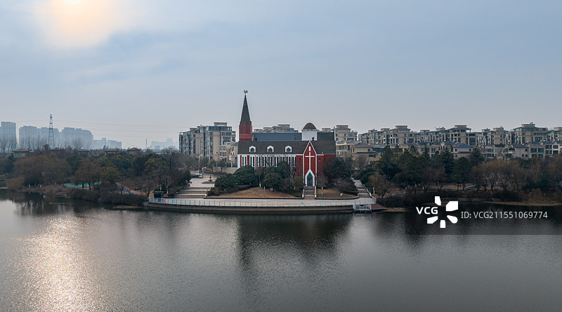 淮安白鹭湖婚礼教堂图片素材