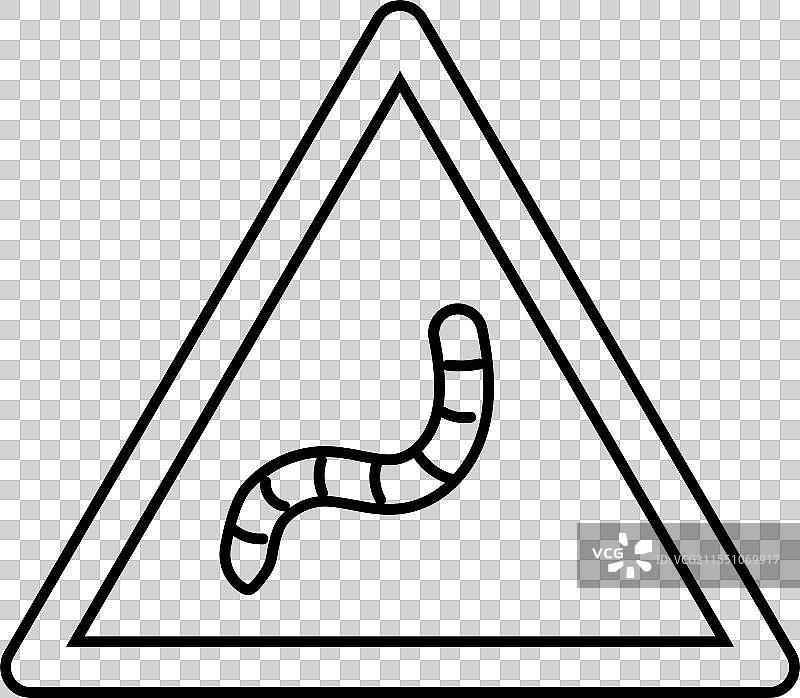 虫子寄生虫检测测试线条图标图片素材