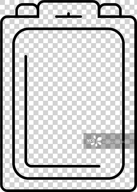 夹壳包装塑料包装线条图标图片素材