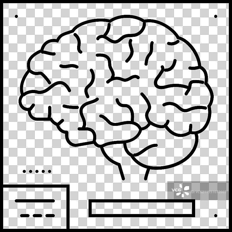 癌症治疗的正电子发射计算机断层扫描线条图标图片素材