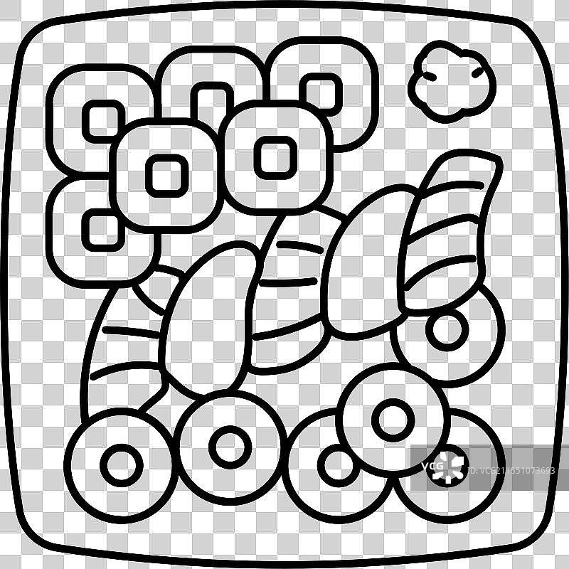 寿司生食主义者线条图标图片素材