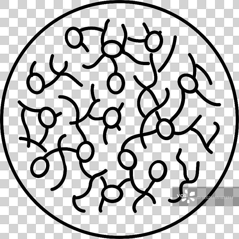 发芽谷物生食主义者线条图标图片素材