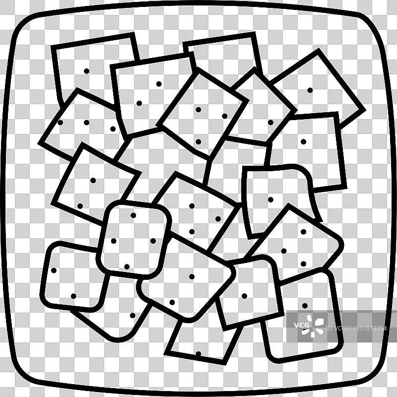 生食主义者的汤线条图标图片素材