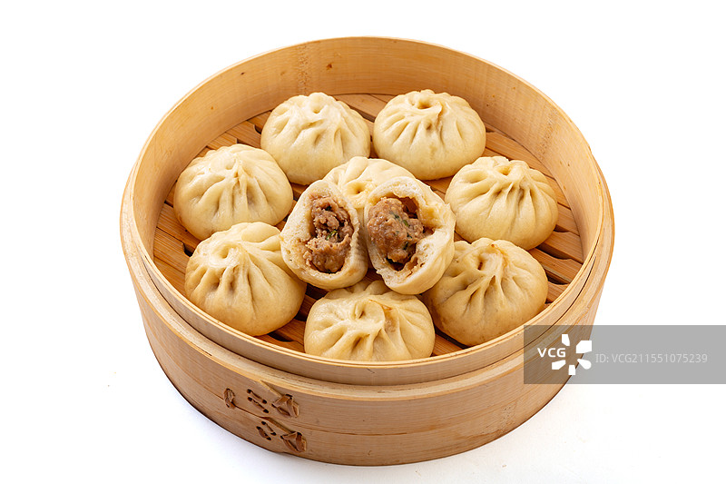 鲜肉小笼包图片素材