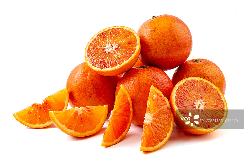 塔罗科血橙水果白底图图片素材