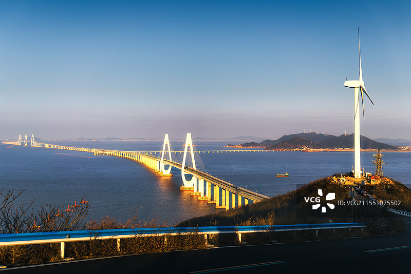 马目风车露营地山海景图片素材