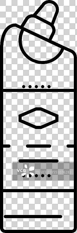 氯漂白剂线条图标图片素材