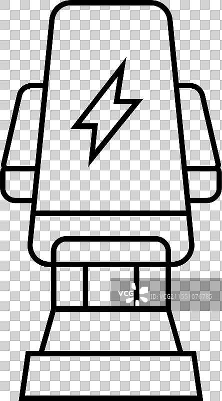 汽车手机支架配件线条图标图片素材