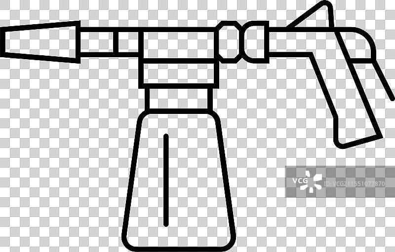 泡沫炮汽车护理线条图标图片素材