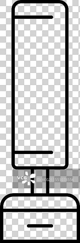 拳击沙袋健身工具线条图标图片素材