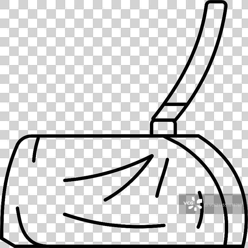 医疗吊带骨折伤害线条图标图片素材