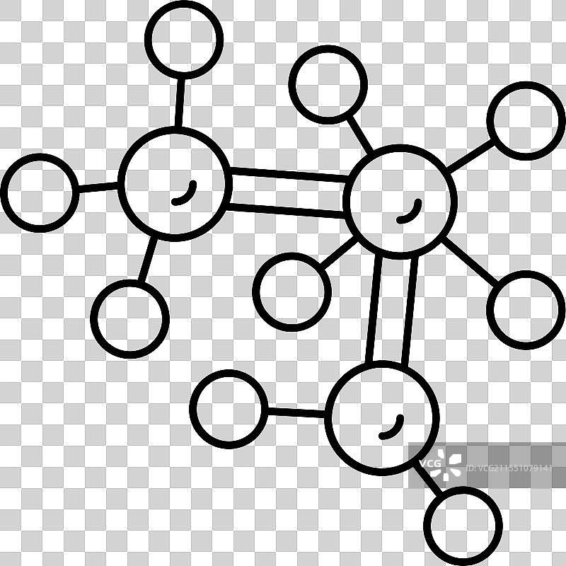 试管婴儿基因工程线条图标图片素材