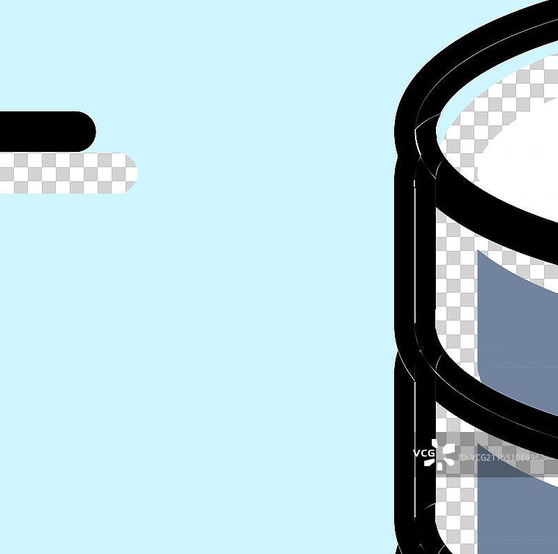 脑电图监测神经科学神经学彩色图标图片素材