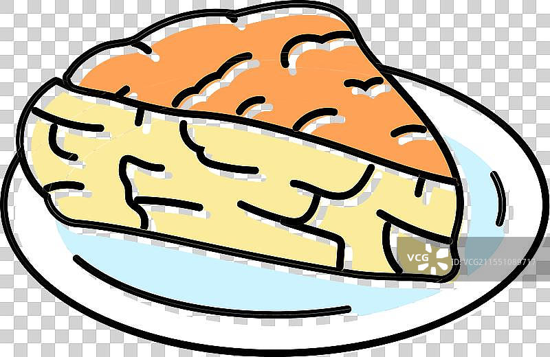 西班牙土豆饼 西班牙美食 彩色图标图片素材