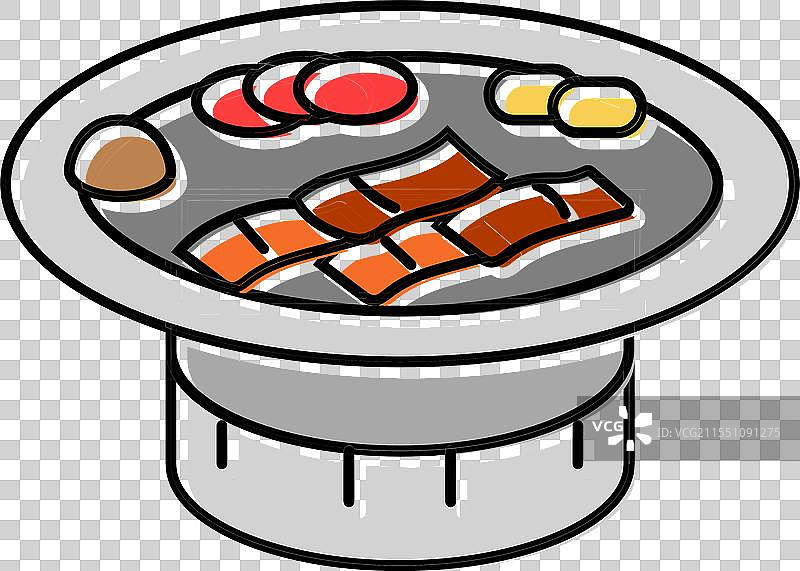 韩国料理中的烧酒瓶彩色图标图片素材