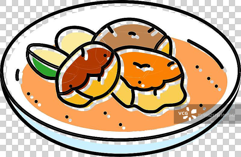 海鲜生蚝吧 彩色图标图片素材