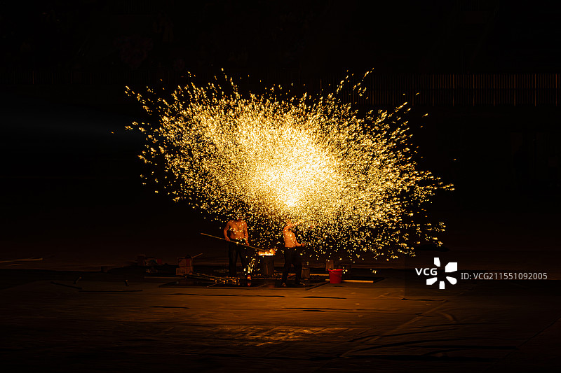 打铁花图片素材